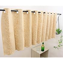 Amazon｜カーテンセレクション カフェカーテン 75cm丈 [幅145×丈